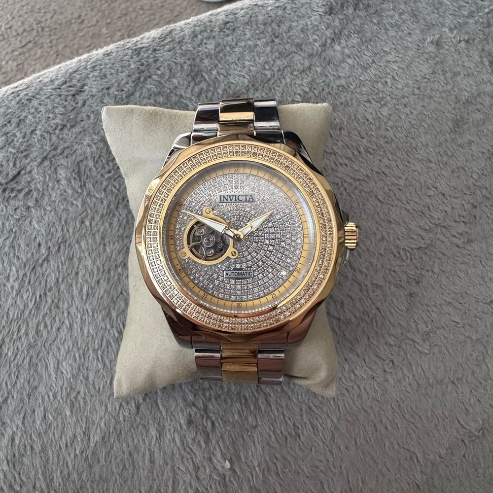 Invicta Gold and Silver Dial Watch